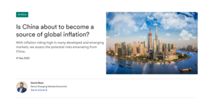 Could China become a source of global inflation?