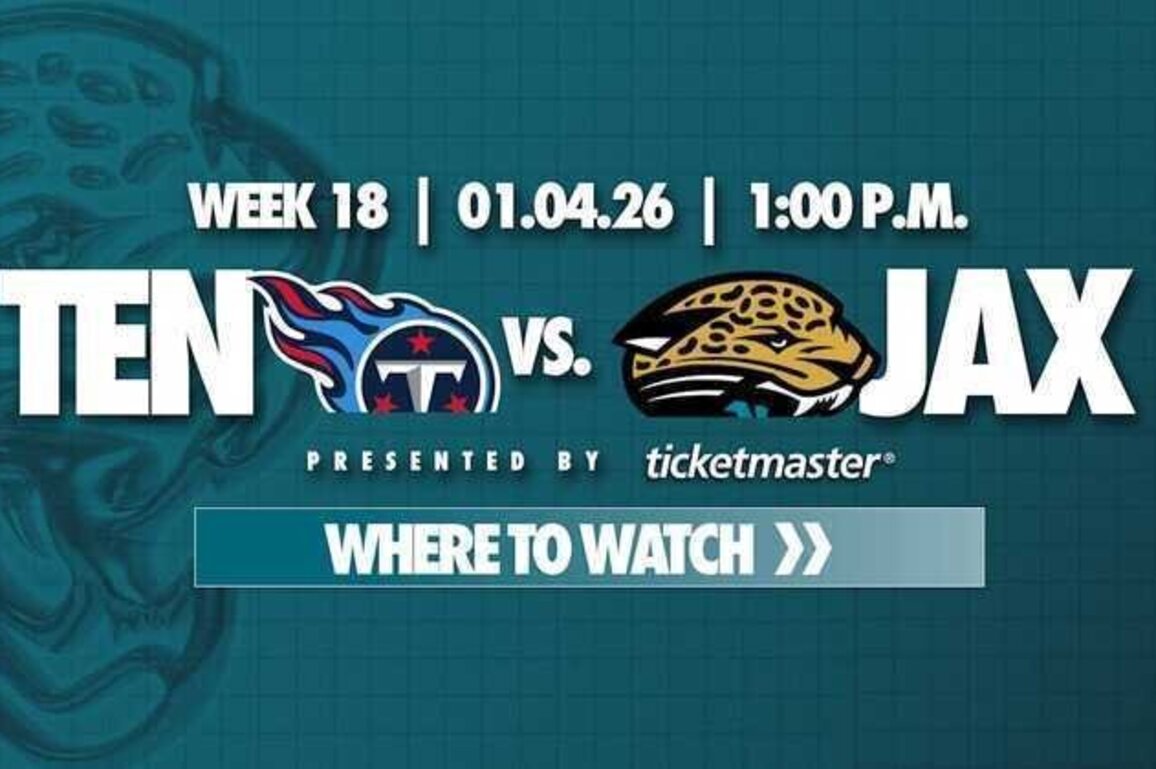 Where to Watch: Titans vs. Jaguars, Week 18 of 2025 NFL Season