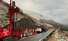 Structural Soils will be drilling angled boreholes on slopes up to 60 degrees situated as far as 60m from the carriageway to depths of 35m as part of the investigation work on the A83 Rest And Be Thankful