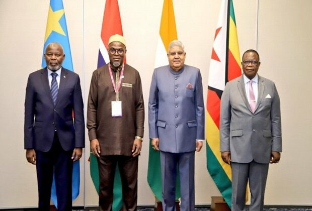 Vice President Dhankhar hosts leaders of Zimbabwe, Gambia, Congo; discusses India-Africa ties