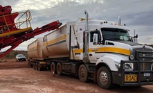  The first truck being loaded at Beyondie