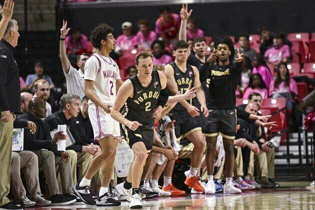 Fletcher Loyer goes for 29 as No. 12 Purdue scorches Maryland