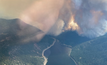  The White Rock Lake wildfire is displaying increasingly aggressive fire behaviour.