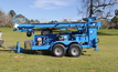  Lone Star Drills’ LS400T+ water well drill is trailer mounted 