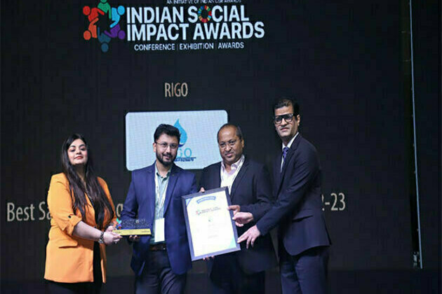 Rigo Water Filtration wins Indian Social Impact Award for Best Safe Drinking Water Initiative of 2022-23