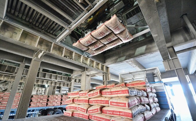 Cement packs sit in a warehouse | Credit: YCC