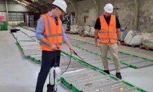 BL's Head of Geology Matthew Watson and head of Process Research Ben Cordier