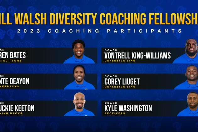 Los Angeles Rams announce 2023 Bill Walsh Diversity Coaching Fellows