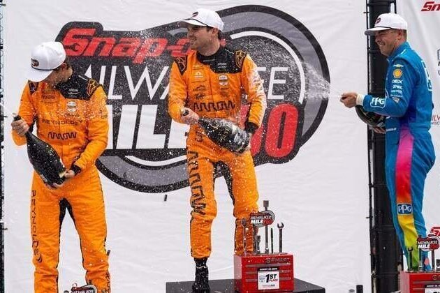 Pato O'Ward wins Milwaukee Mile 250 with postponed race still on tap