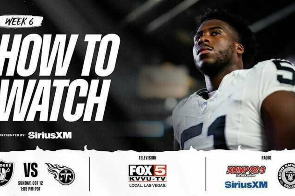 How to watch, listen to and livestream Raiders vs. Titans