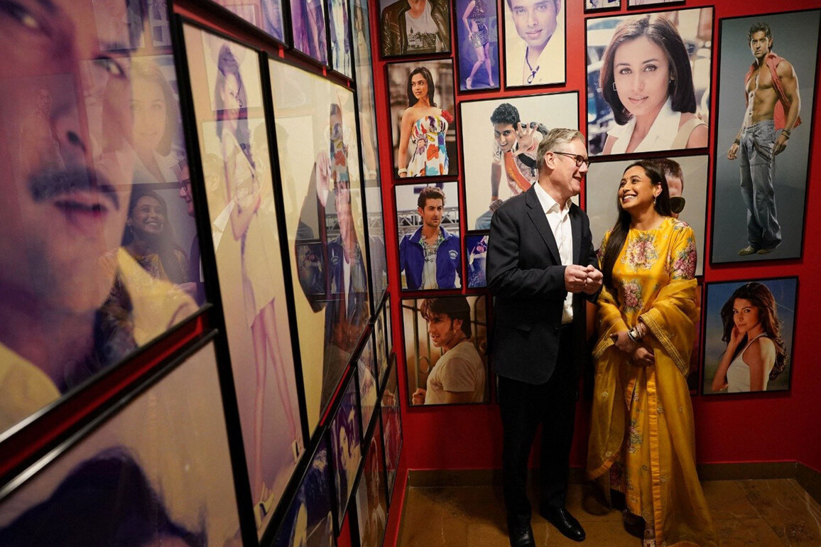 British PM Keir Starmer meets Rani Mukerji at Yash Raj Films Studios, announces YRF's plans to make 3 films in UK