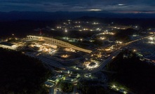  Cobre Panama's plant at night