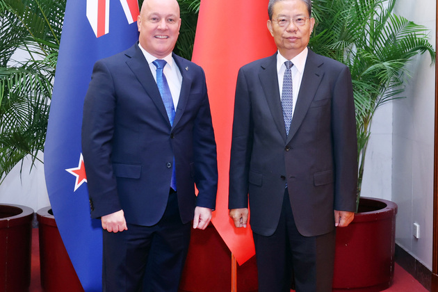 CHINA-BEIJING-ZHAO LEJI-NEW ZEALAND'S PM-MEETING (CN)