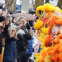 Robot adds futuristic twist to Chinese New Year Parade in Paris