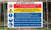 Why health and safety signage is important to construction