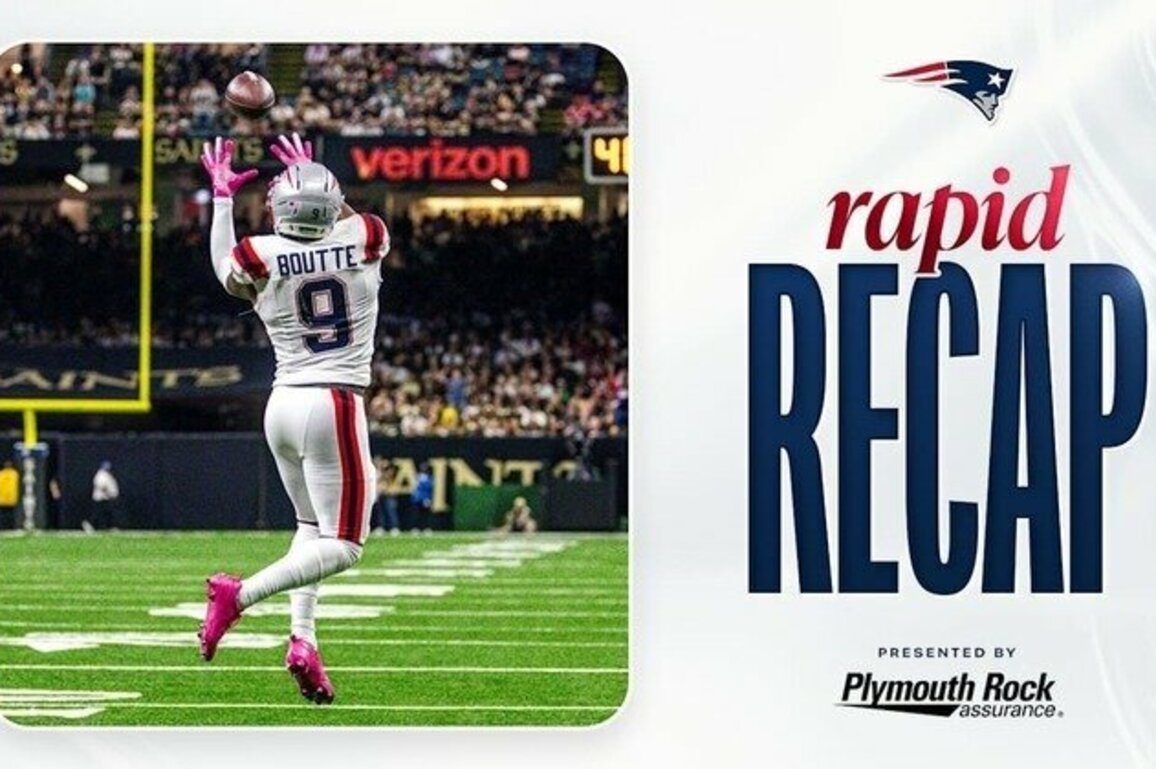 Rapid Recap: Patriots Win Third Straight, Down Saints 25-19