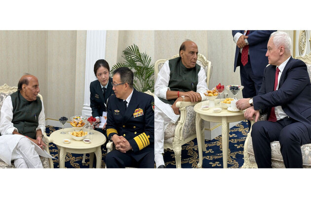 Defence Minister Rajnath Singh holds talks with Chinese, Russian counterparts on sidelines of SCO meet in Bishkek