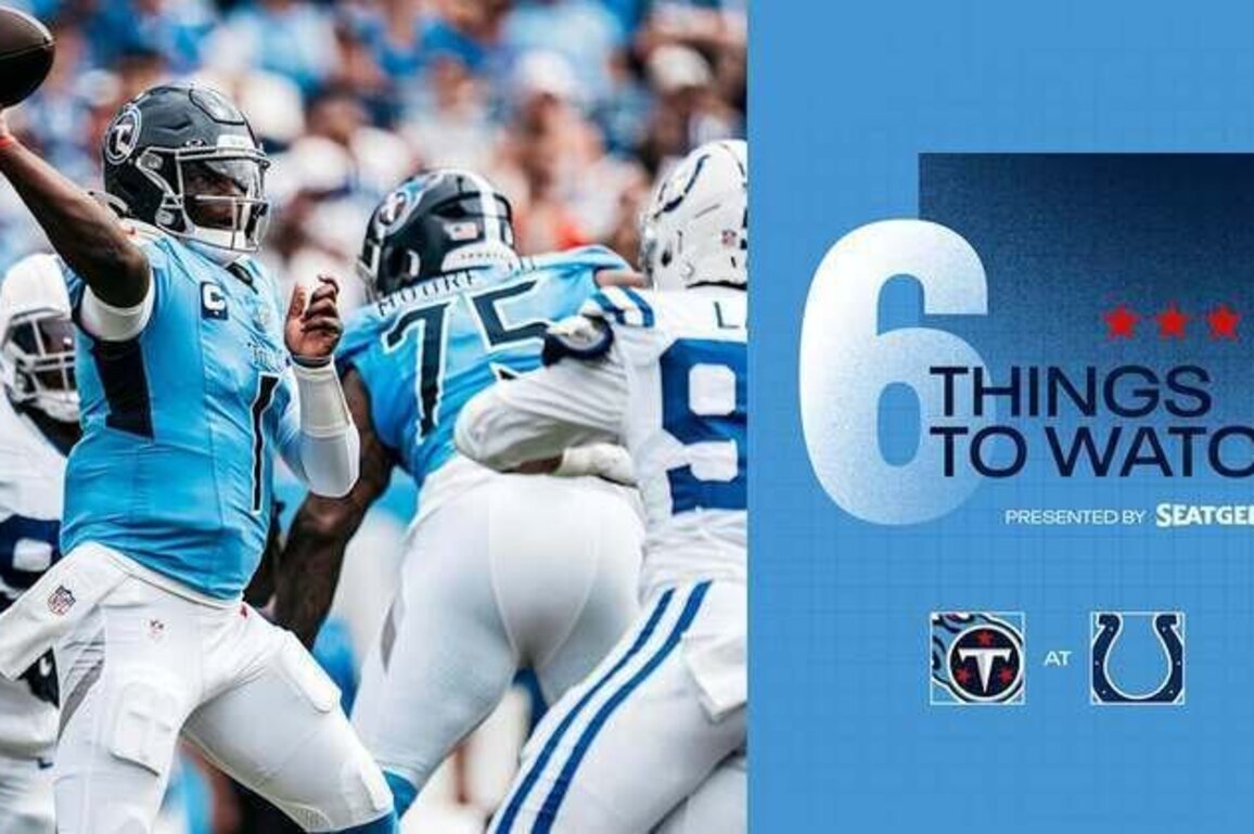 Six Things to Watch for the Titans in Sunday's Game at the Colts