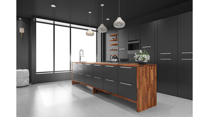 New luxurious engineered walnut woodgrain added to the Tuscan solid wood worksurfaces collection. 