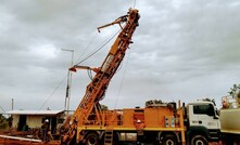  A drill rig on location at Bulla Park, New South Wales