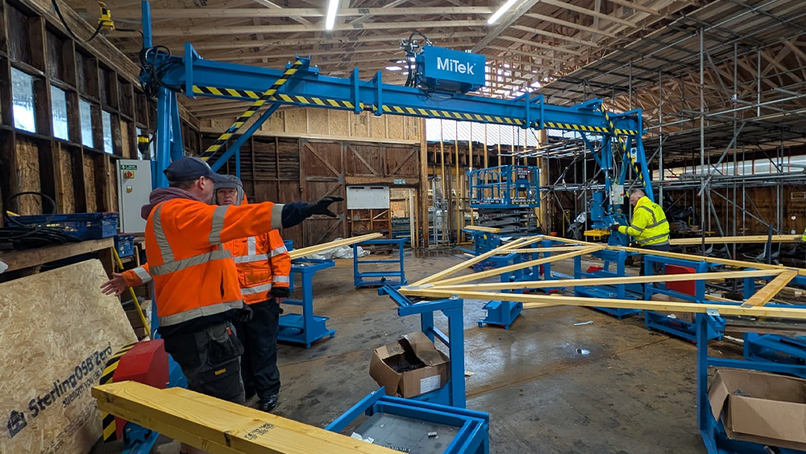 Dover Trussed Roof Company invests in A-frame press