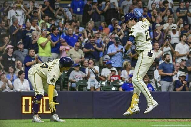Brewers overcome rough first inning to take down rival Cubs