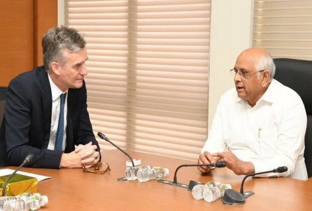 UK Envoy Alex Ellis holds meeting with Gujarat CM Bhupendra Patel