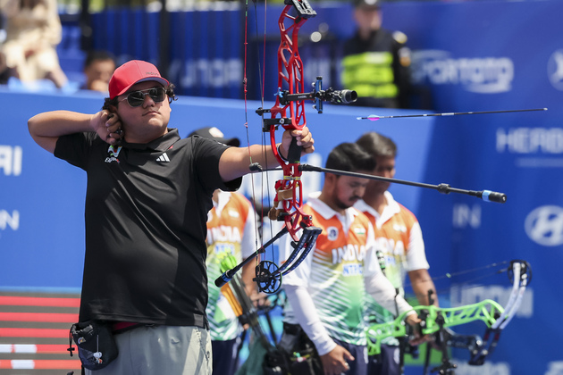 (SP)CHINA-SHANGHAI-ARCHERY WORLD CUP-COMPOUND MEN'S TEAM (CN)
