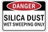 Silica hazard chemical warning sign. Photo: Gobigo / Shutterstock