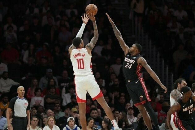 NBA roundup: Rockets get by Heat for 9th straight win