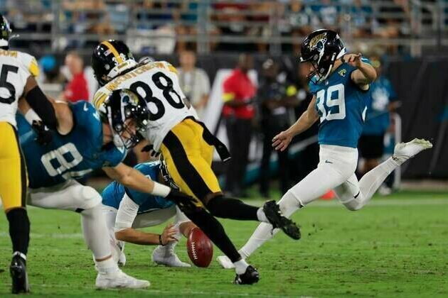 Jags' Cam Little kicks 70-yard field goal in preseason loss to Steelers