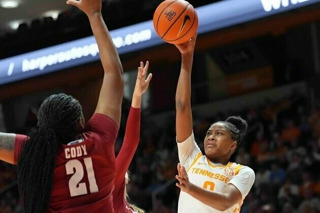 Women's Top 25 roundup: No. 15 Tennessee fends off No. 18 Tide