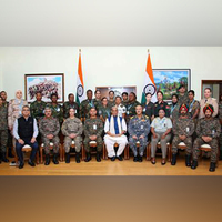 Defence Minister interacts with global women peacekeepers participating in UN Women Military Officers Course 2025