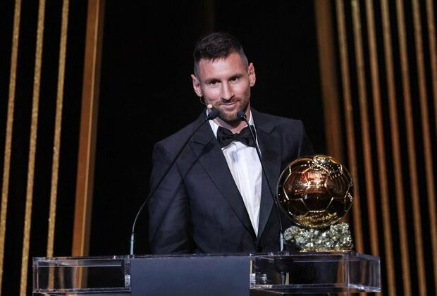 Argentina&#039;s Lionel Messi wins Ballon d&#039;Or award for eighth time