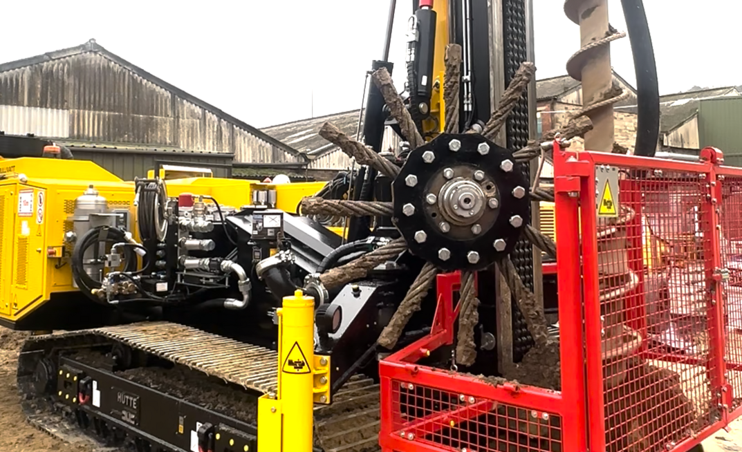 A Hütte HBR 204MP is the newest addition to the specialist piling fleet operated by Roger Bullivant Limited 