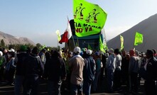 Protests against Tia Maria in Arequipa, Peru