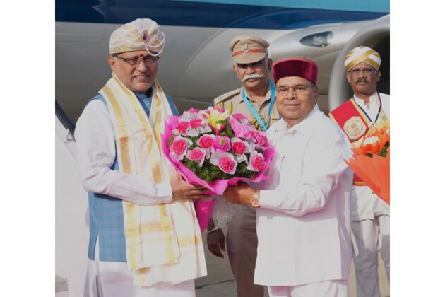 VP Radhakrishnan arrives in Karnataka for 3-day multi-state tour; Governor accords warm welcome