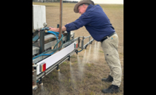  Sundew Professional Solutions’ ANTagonistPRO can be rapidly applied over large surface areas by farm equipment equipped with boom sprays.  Photo: Sundew Professional Solutions.