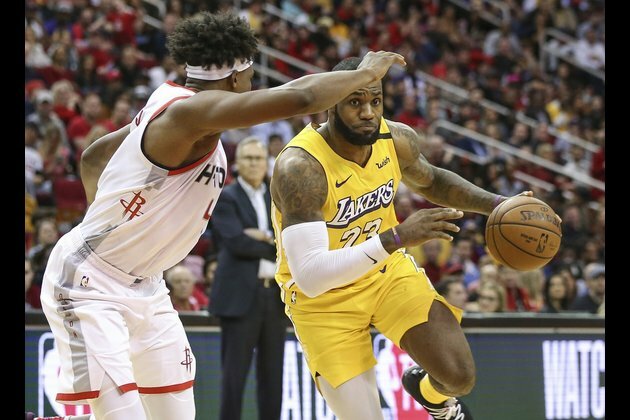 NBA roundup: LeBron, D lead Lakers by Rockets
