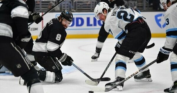 Drew Doughty, Kings overcome Utah's first hat trick