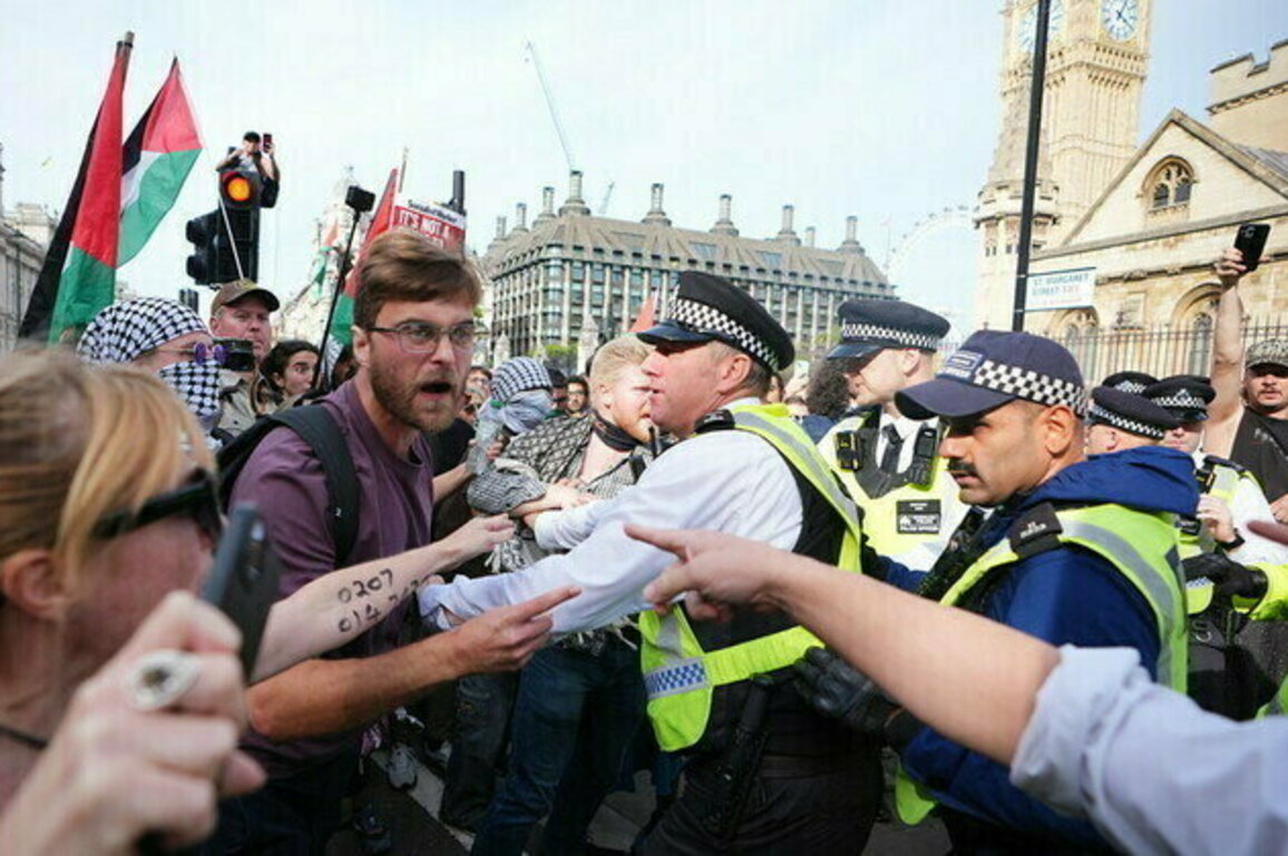Hundreds detained for supporting Palestine Action in London 
