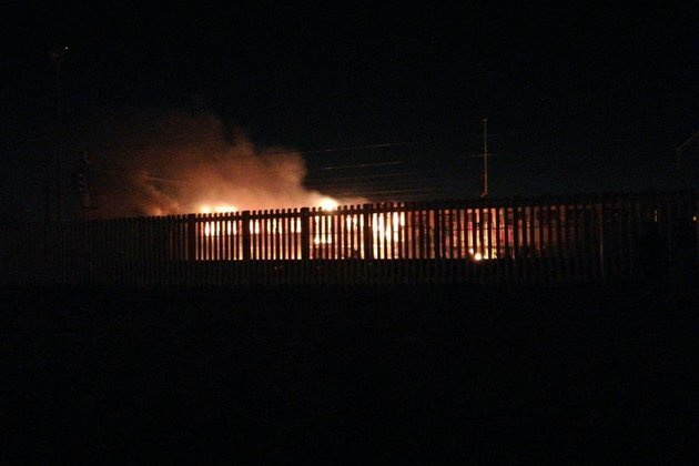 Train coach destroyed by fire in Cape Town