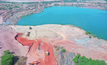 An aerial photograph of mining operations at Morila Pit 5.