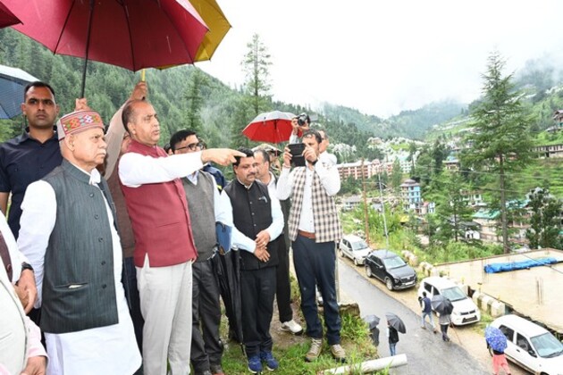 Himachal Governor Shiv Pratap Shukla visits disaster-affected areas, distributes relief material