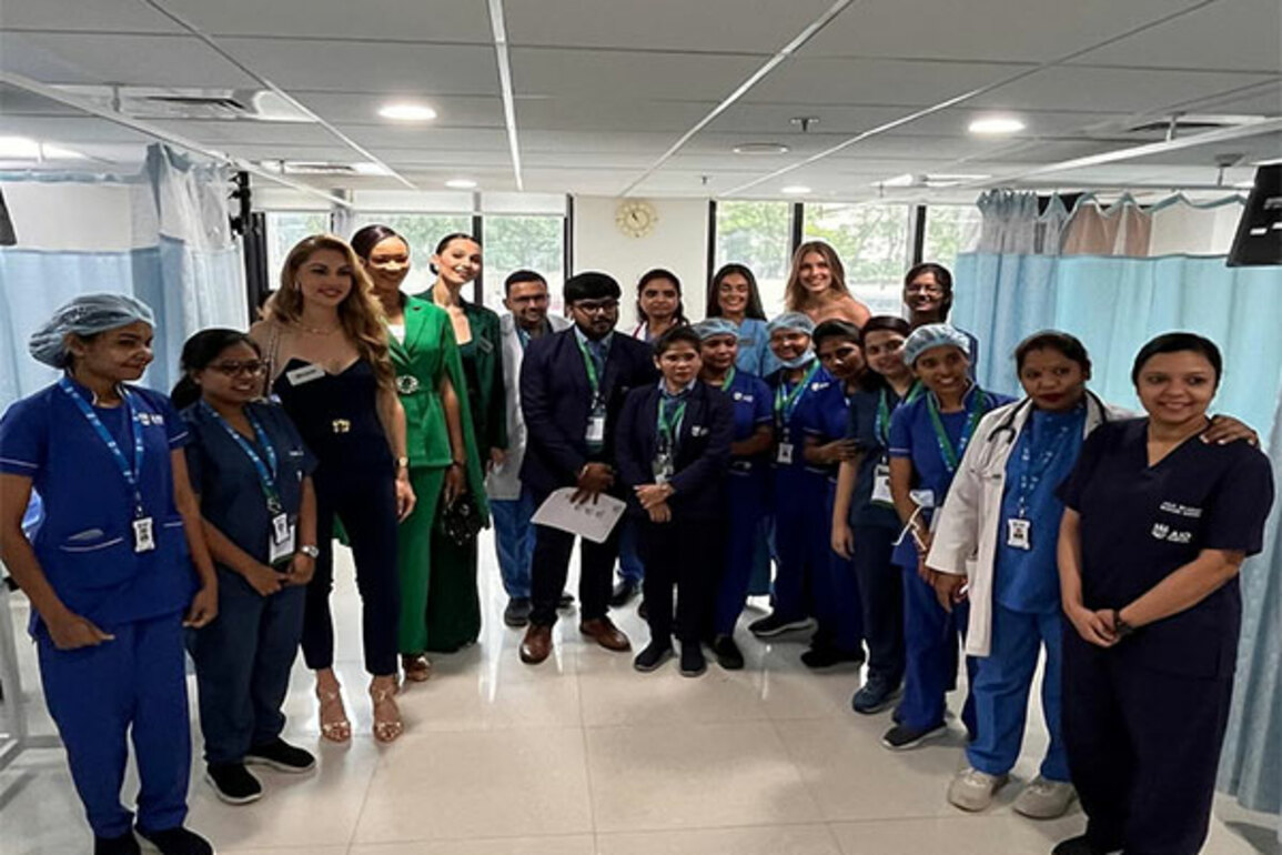 Hyderabad: Blending glamour & health diplomacy in a first, Miss World 2025 contestants visit AIG Hospitals