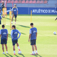 (SP)SPAIN-MADRID-FOOTBALL-ATLETICO DE MADRID-TRAINING