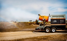 Dust Control Technology’s DustBoss DB-60 Fusion delivers up to 5834 square metres of coverage.