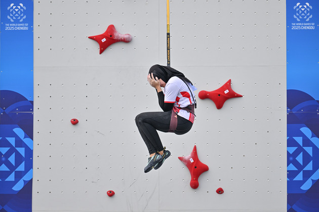 (SP)CHINA-CHENGDU-THE WORLD GAMES 2025-SPORT CLIMBING-WOMEN'S SPEED SINGLE 4-QUALIFICATION (CN)