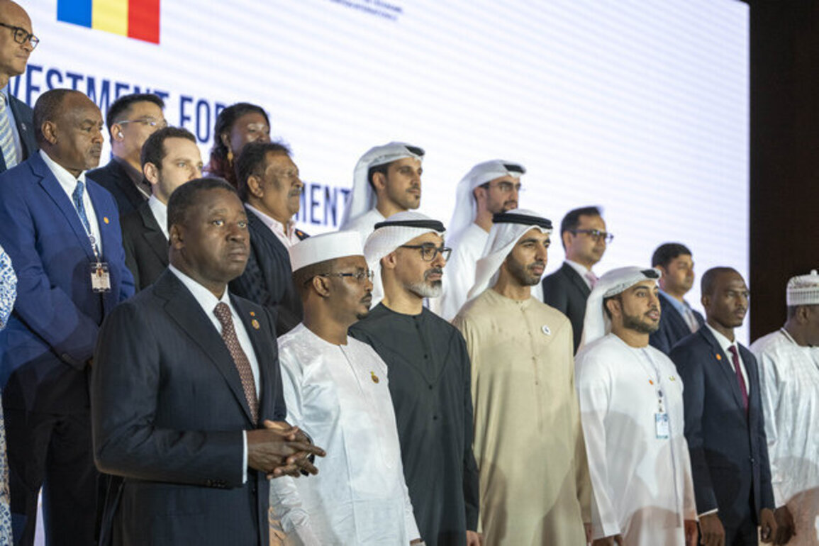 President of Chad, Khaled bin Mohamed bin Zayed witness announcement of 18 Memoranda of Understanding between UAE, Chad