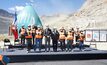  The Andina Transfer opening ceremony at Codelco's Andinna operation in Chile